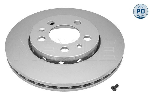 Meyle Remschijf Vooras 256 mm - Hoogte: 37 mm - Remschijfdikte: 22 mm - Type: Geventileerd - Oppervlakte: