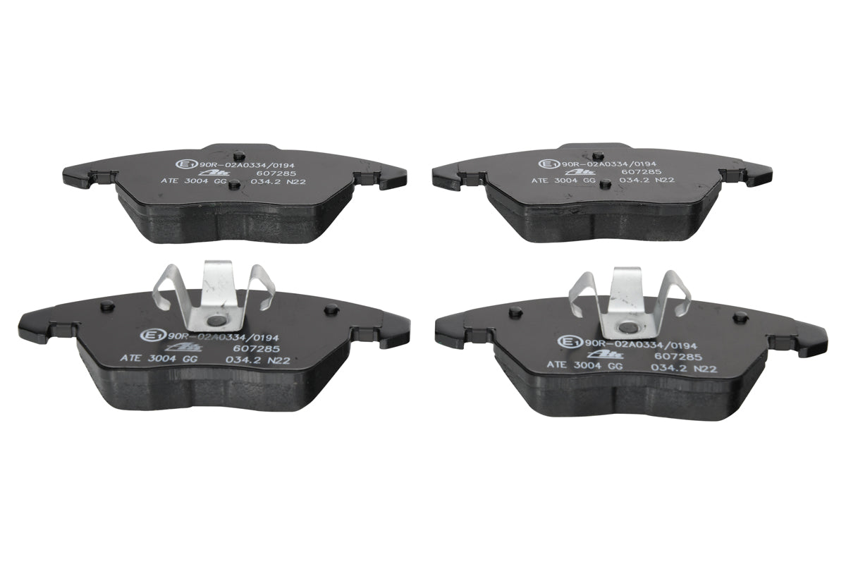 ATE Remblokkenset Vooras | Breedte 1: 155 mm, Hoogte 1: 66 mm, Breedte 2 [mm]: 156 mm, Hoogte 2: 71 mm,
