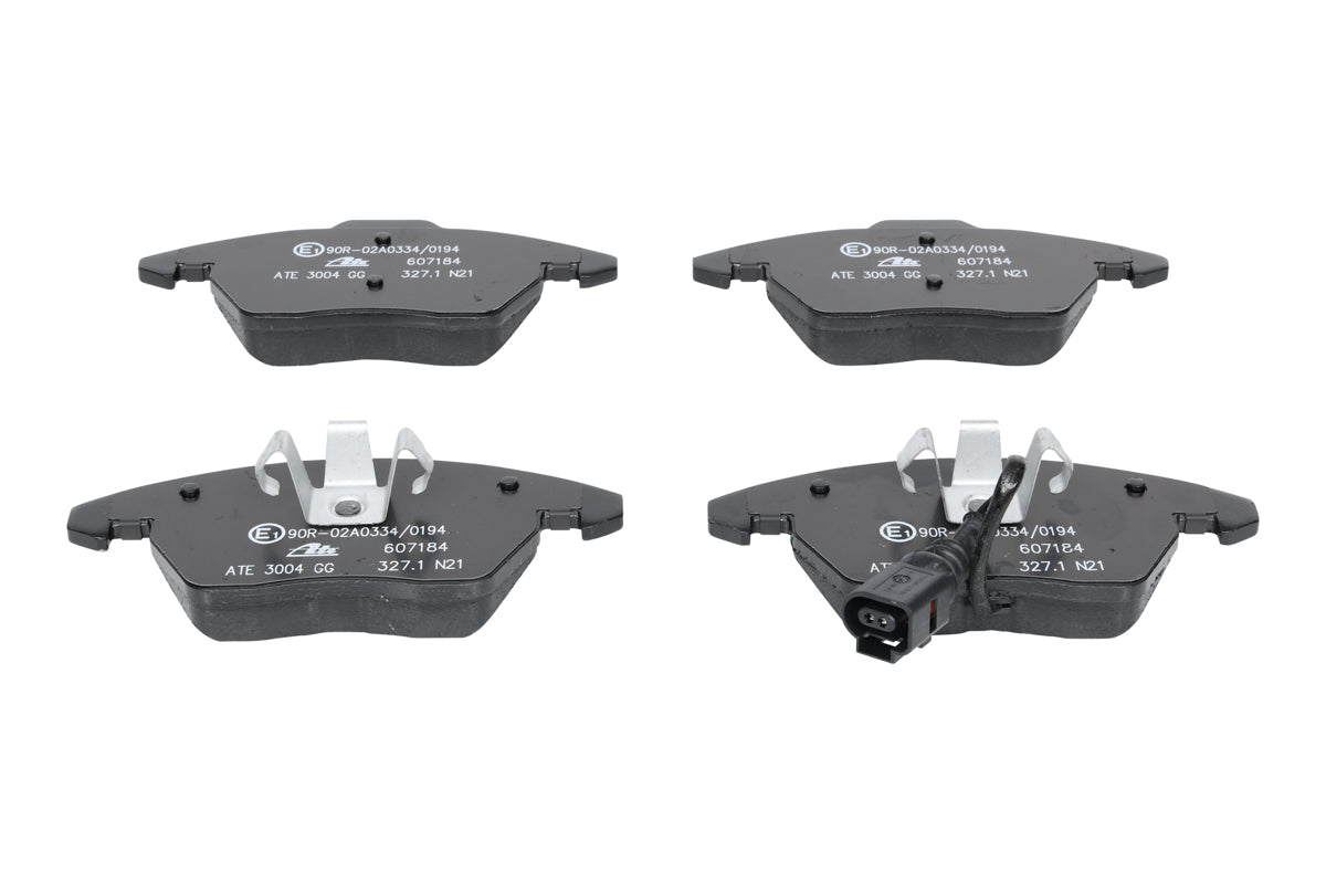 ATE Remblokkenset Vooras | Breedte 1: 155 mm, Hoogte 1: 66 mm, Breedte 2 [mm]: 156 mm, Hoogte 2: 71 mm,