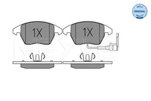 Meyle Remblokkenset Vooras, Breedte 1: 155 mm, Breedte 2 [mm]: 157 mm, Hoogte 1: 66 mm, Hoogte 2: 72 mm,