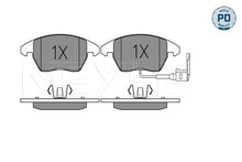 Meyle Remblokkenset Vooras, Breedte 1: 155 mm, Breedte 2 [mm]: 157 mm, Hoogte 1: 66 mm, Hoogte 2: 72 mm,