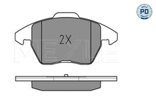 Meyle Remblokkenset Vooras, Breedte 1: 155 mm, Breedte 2 [mm]: 157 mm, Hoogte 1: 66 mm, Hoogte 2: 72 mm,