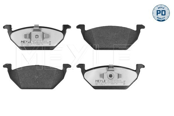 Meyle Remblokkenset Vooras, Breedte 2 [mm]: 146 mm, Hoogte: 55 mm, Dikte: 19 mm, Slijtageindicator: niet